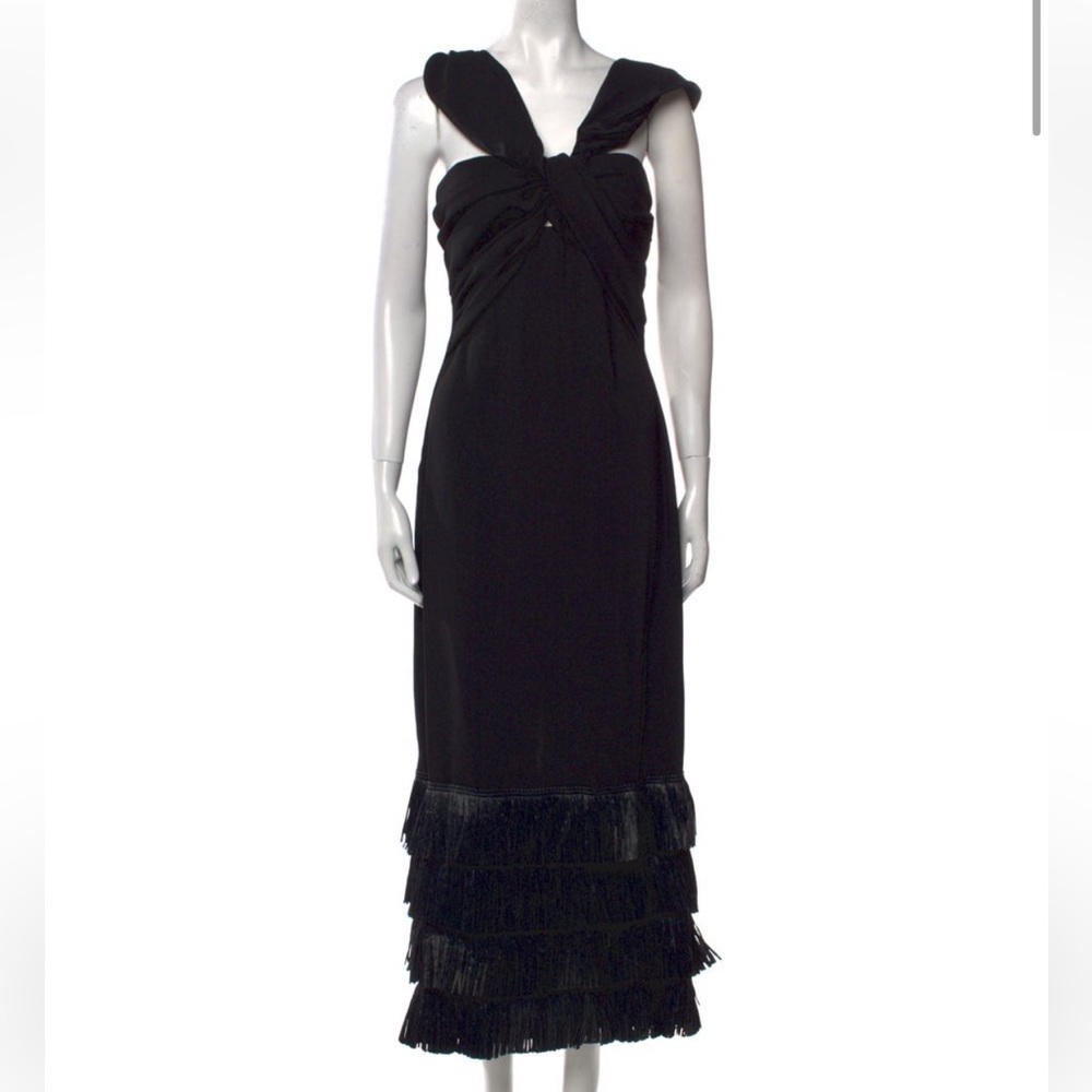 JOHANNA ORTIZ
Little Black Dress Fringed Ankle Dress - Picture 5 of 5